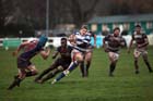 Tynedale's Sep Visser attempts to break throught the Old Albanians defence. Photo: David T. Hewitson/Sports for All Pics